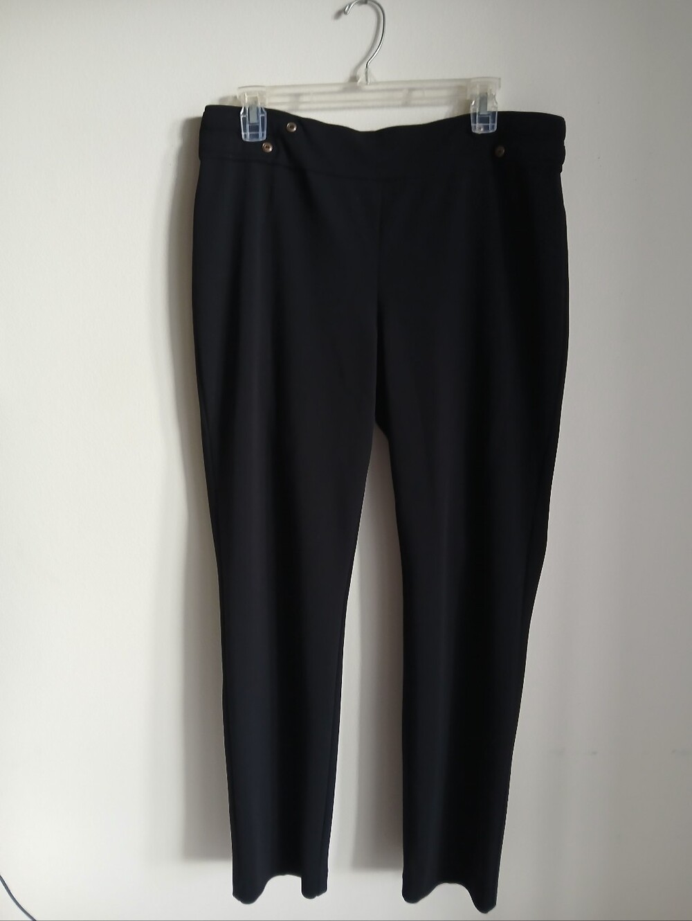 Briggs Black Pull On Pants Size 12